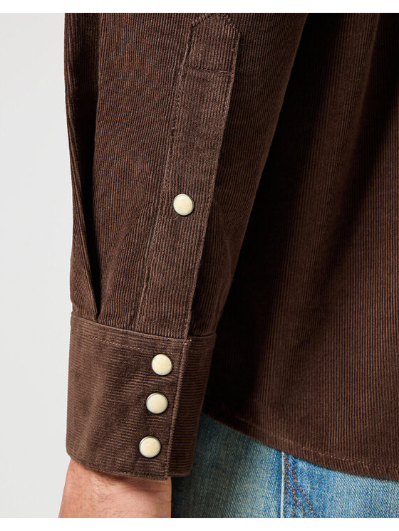 Wrangler Wrangler Camicia WESTERN SHIRT Marrone Regular Fit
