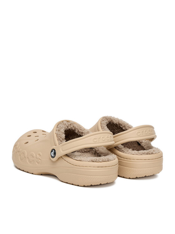 Crocs Crocs Şlapi C-BAYA LINED CLOG 205969-2ZM Bej