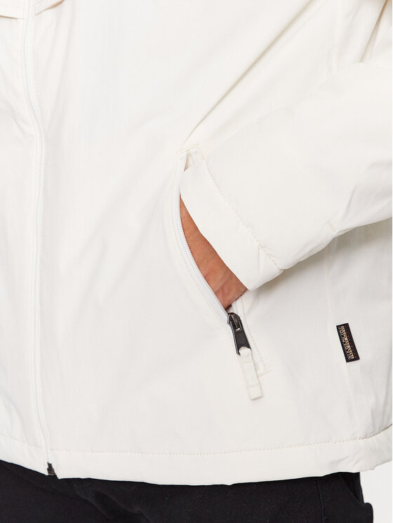 Napapijri Napapijri Giacca di transizione Rainforest NP0A4HES Bianco Regular Fit