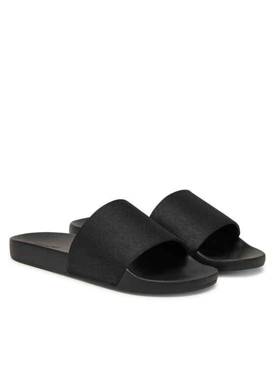 Calvin Klein Calvin Klein Şlapi Pool Slide Jaq Mono HM0HM01762 Negru
