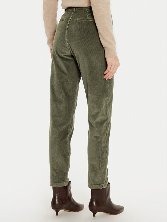 United Colors Of Benetton United Colors Of Benetton Hlače iz tkanine 4ZENDF07H Khaki Relaxed Fit