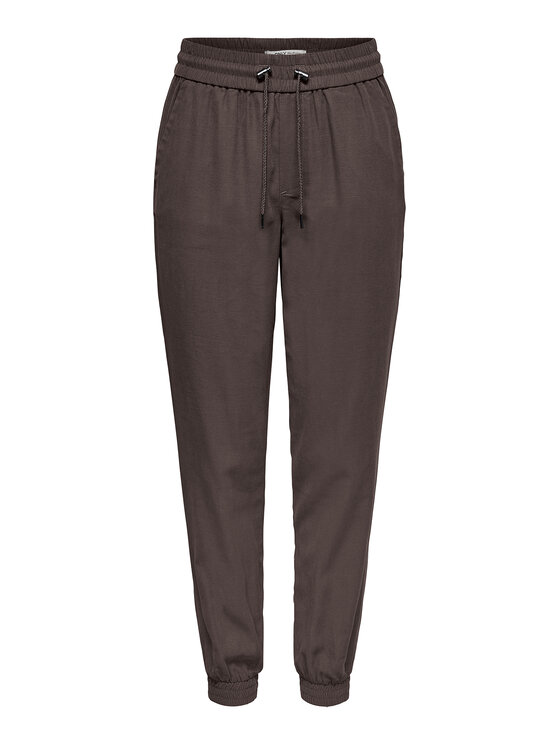 ONLY ONLY Teplákové nohavice Kelda 15203946 Hnedá Regular Fit