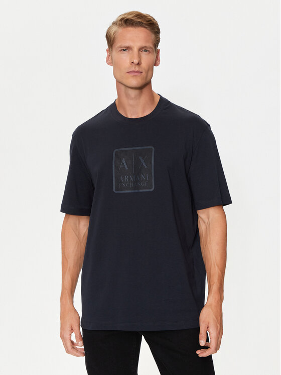 Armani Exchange Tričko 6DZTHB ZJ9JZ 1510 Tmavomodrá Regular Fit