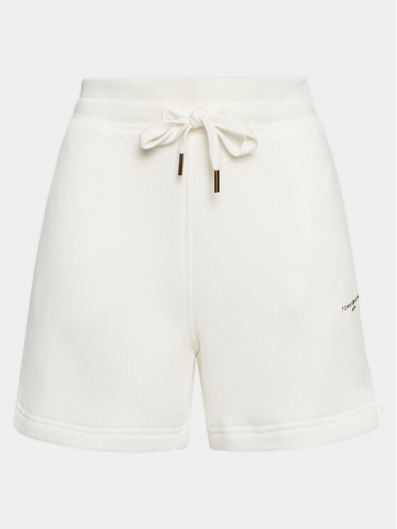 Tommy Hilfiger Tommy Hilfiger Sportiniai šortai 1985 WW0WW38348 Écru