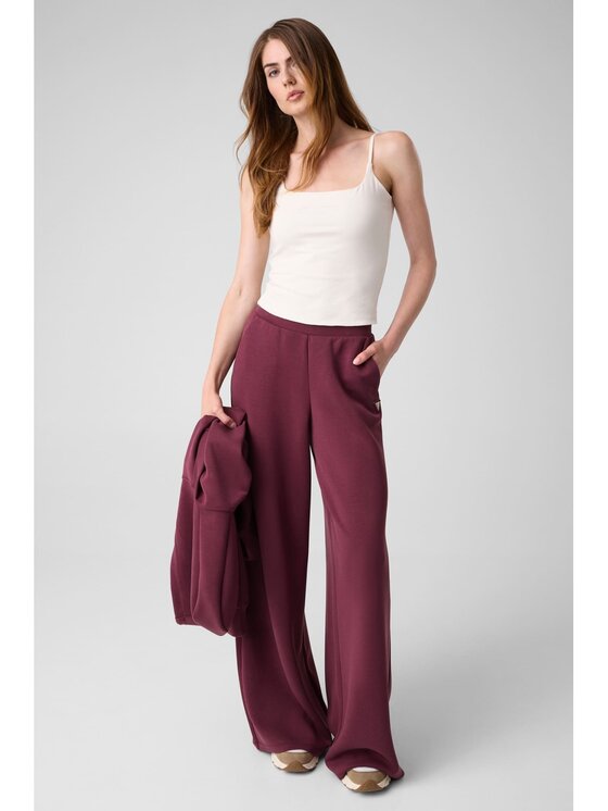 Guess Guess Kalhoty z materiálu 166071 Červená Slim Fit