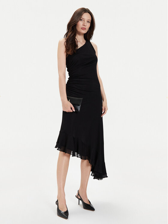 TWINSET TWINSET Sukienka koktajlowa 241TT2093 Czarny Regular Fit