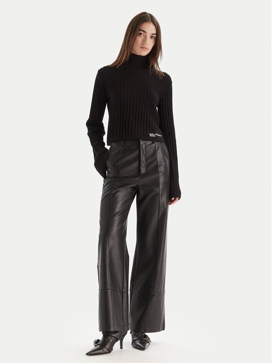 Karl Lagerfeld Jeans Karl Lagerfeld Jeans Поло A4W18021 Черен Slim Fit