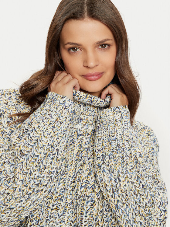 Noisy May Noisy May Bluză cu gât Bethy 27032214 Bej Regular Fit