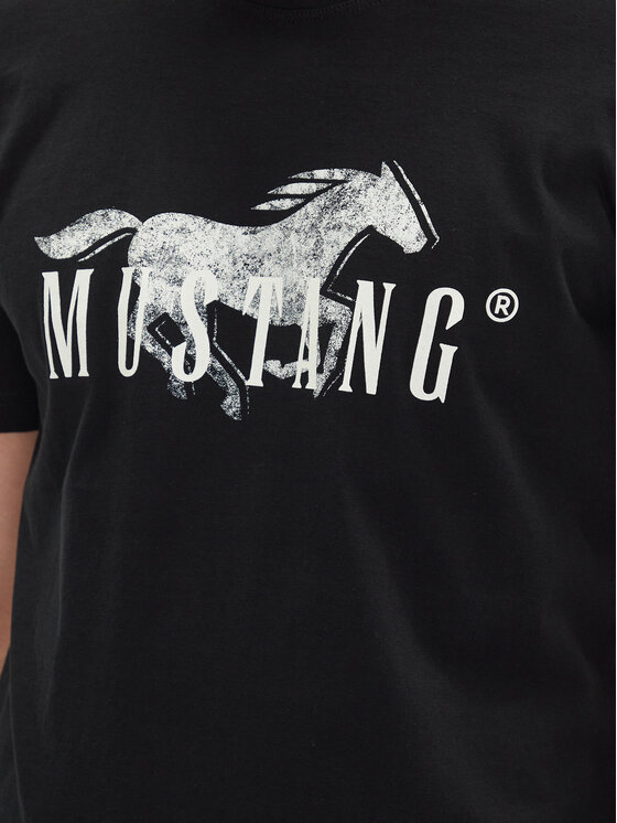 Mustang Mustang Футболка Austin 1016279 Чорний Regular Fit