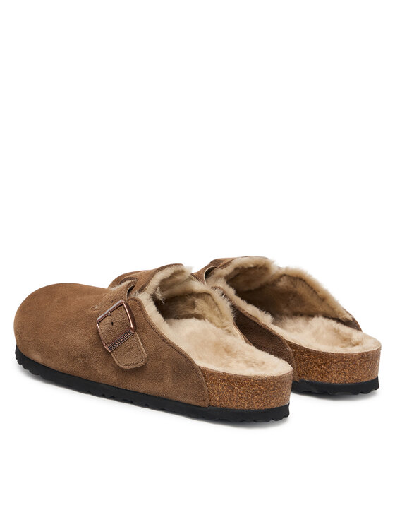 Birkenstock Birkenstock Παντόφλες Boston Shearling 1032440 Καφέ