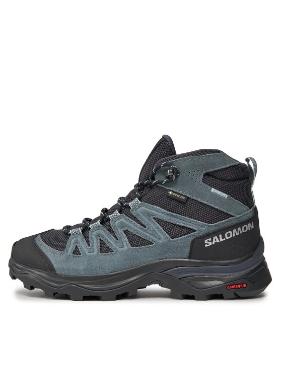 Salomon Salomon Trekkingi X Ward Leather Mid GORE-TEX L47182000 Niebieski