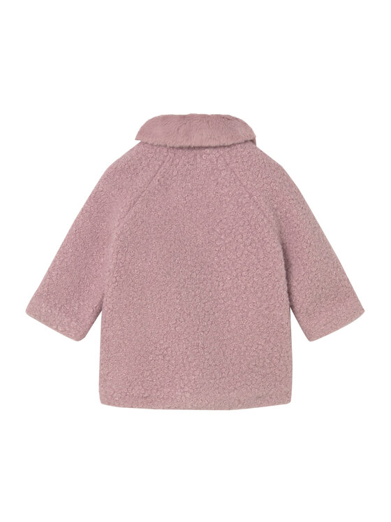 Mayoral Mayoral Cappotto in shearling 2432 Rosa Relaxed Fit