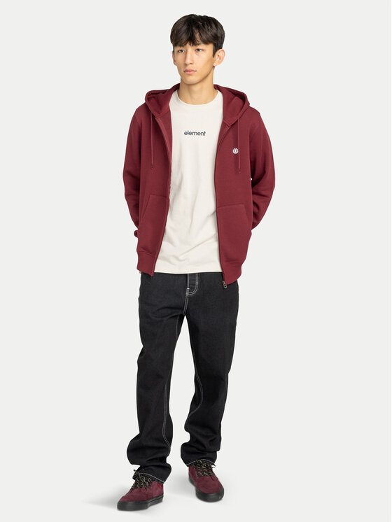 Element Element Sweatshirt Icon Embroidery ELYFT00199 Dunkelrot Regular Fit