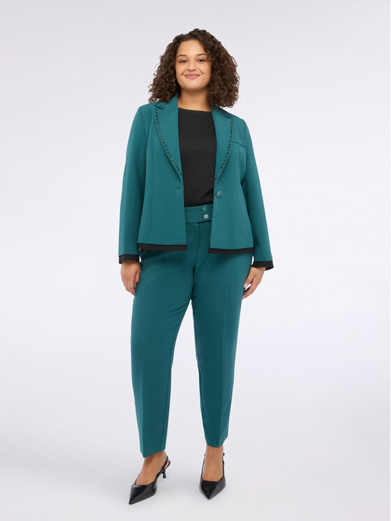 Fiorella Rubino Fiorella Rubino Giacca di transizione Q550T000235N024 Turchese Regular Fit