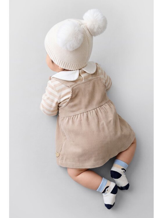 Guess Kids Guess Kids Sukienka codzienna 185307 Beżowy Classic Fit