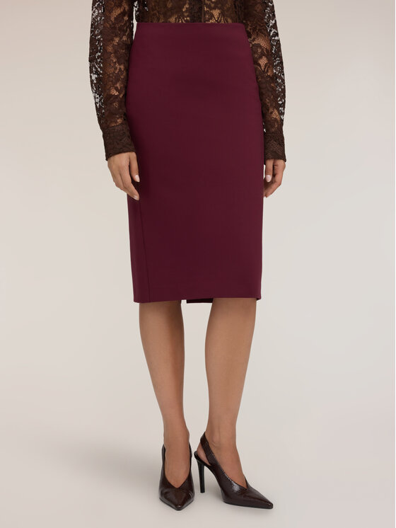 Motivi Motivi Spódnica midi 1086Q001276N036 Bordowy Slim Fit