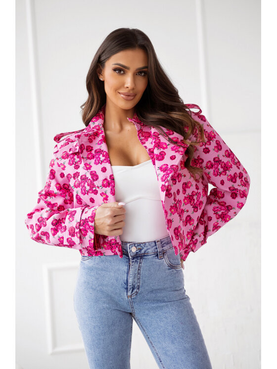 LilaLou LilaLou Marynarka Victoria Różowy Regular Fit