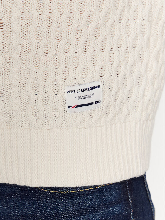 Pepe Jeans Pepe Jeans Megztinis Sly PM702378 Écru Regular Fit
