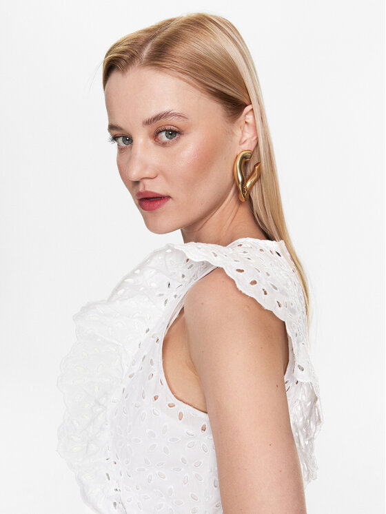 PINKO Pinko Φόρεμα καθημερινό 100912 A0Q4 Λευκό Regular Fit