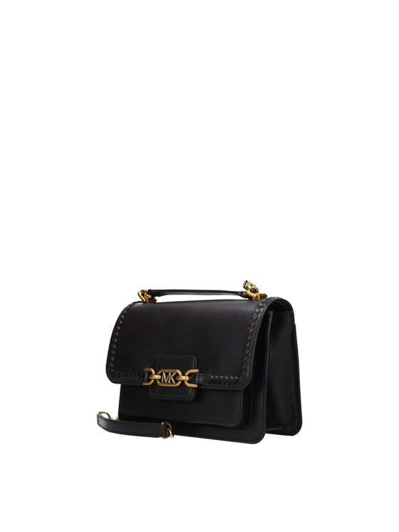 Michael Kors Michael Kors Torebka Black Leather Shoulder Czarny