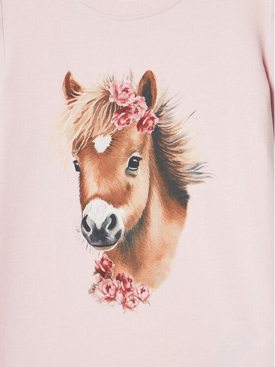 NAME IT NAME IT Тишърт Hani 13243178 Розов Standard Fit