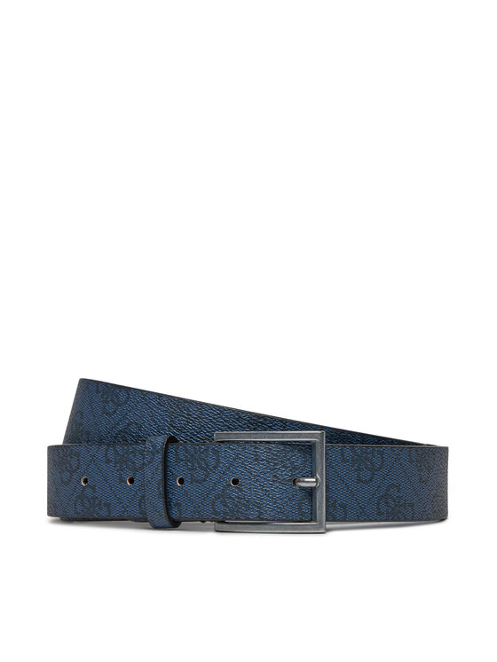 Guess Moški Pas Vezzola Belts BM7781 P3435 Mornarsko Modra