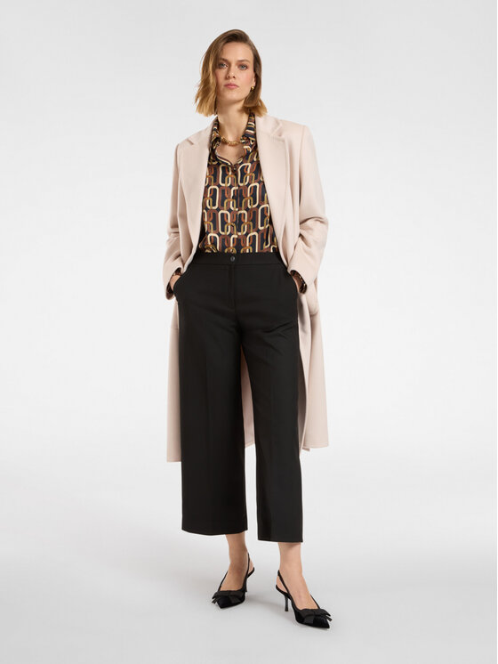 Elena Mirò Elena Mirò Pantaloni di tessuto P141P000299N033 Nero Regular Fit