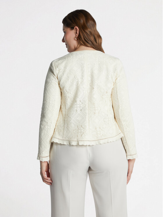 Fiorella Rubino Fiorella Rubino Giacca outdoor R090T001193N002 Écru Boxy Fit