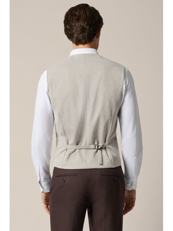 Lancerto Lancerto Kamizelka garniturowa Montefalco KA131126000002 Beżowy Slim Fit