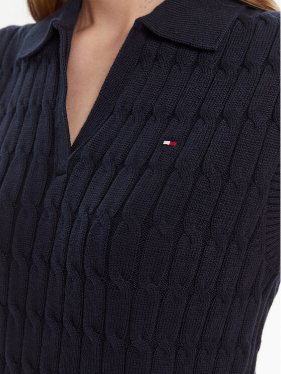 Tommy Hilfiger Tommy Hilfiger Džemper WW0WW45655 Tamnoplava Regular Fit