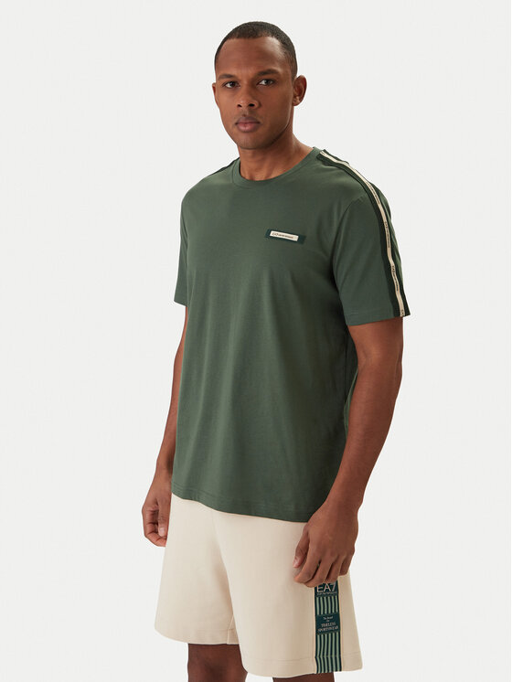 EA7 Emporio Armani EA7 Emporio Armani Tričko 7M001476 AF10375 Zelená Regular Fit