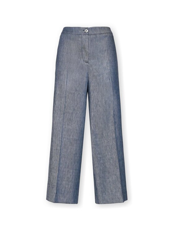 Elena Mirò Elena Mirò Pantaloni di tessuto P095P000442N034 Blu Cropp Fit