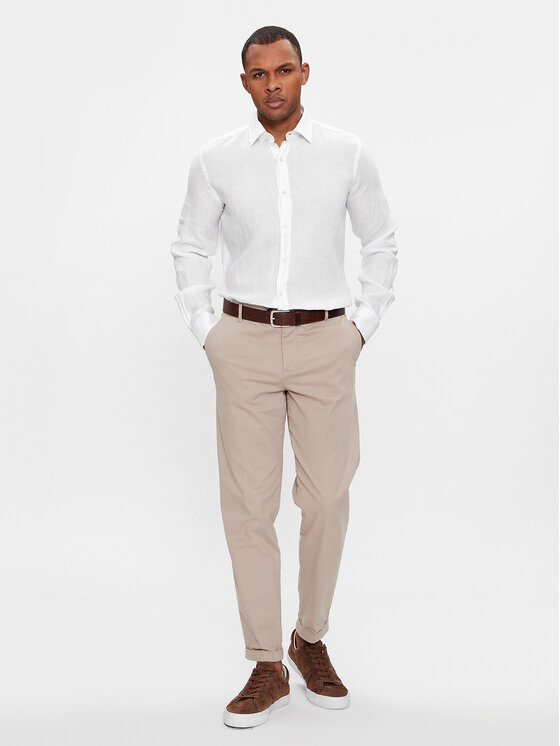 Paul&Shark Paul&Shark Koszula 24413322 Biały Slim Fit