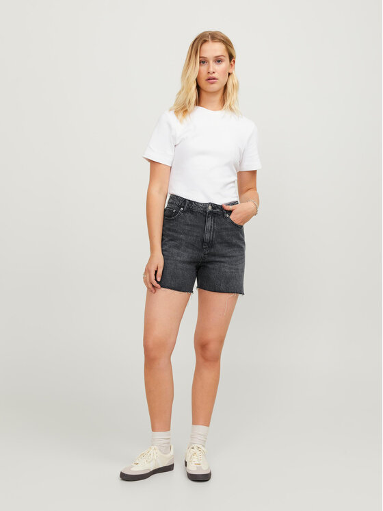 JJXX JJXX Szorty jeansowe 12227837 Szary Straight Fit