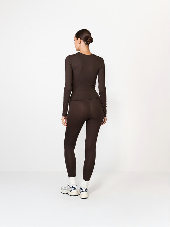 La Mania La Mania Blusa GIN Marrone Basic Fit
