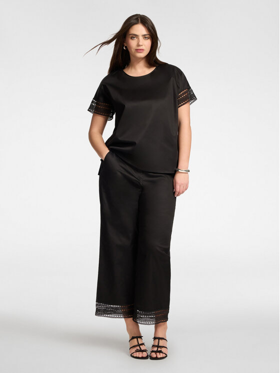 Elena Mirò Elena Mirò Pantaloni di tessuto P008P000456N033 Nero Regular Fit