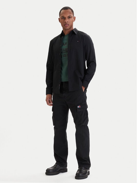 Tommy Jeans Tommy Jeans Cargohose Otis DM0DM22403 Schwarz Regular Fit