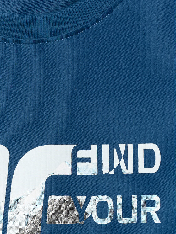 4F 4F T-Shirt TREKKING Turkusowy Regular Fit