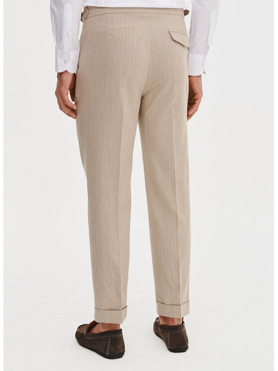 Pako Lorente Pako Lorente Spodnie materiałowe P25SF-WX-002 Beżowy Regular Fit