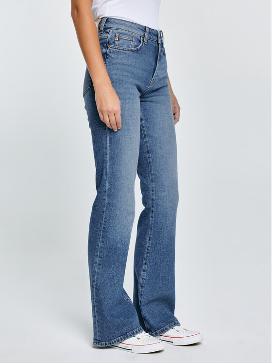 BIG STAR BIG STAR Jeansy CHIARA Niebieski Flare Fit