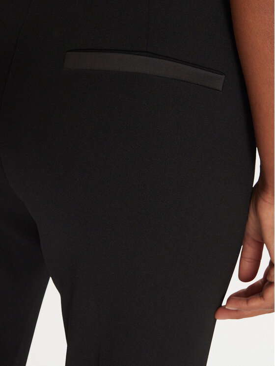 Imperial Imperial Medžiaginės kelnės P5E7IAW Juoda Flare Fit