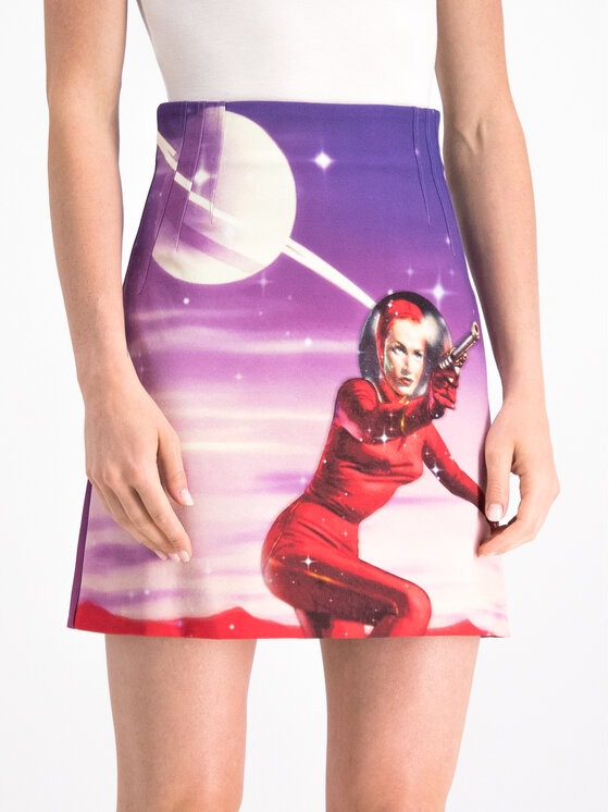 PINKO Pinko Trapezförmiger Rock 20192 PBK2 1B144P 7811 Violett Slim Fit