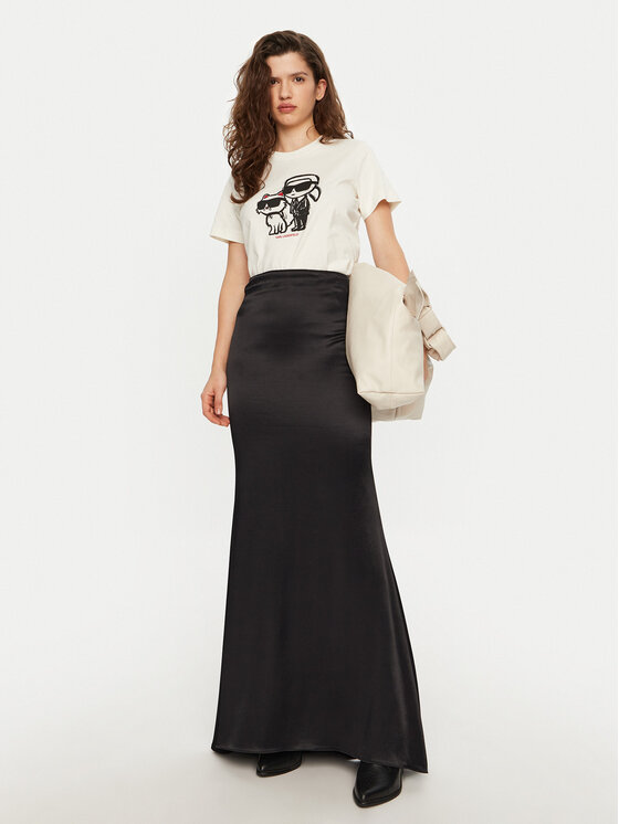 KARL LAGERFELD KARL LAGERFELD T-shirt A1W17129 Écru Regular Fit