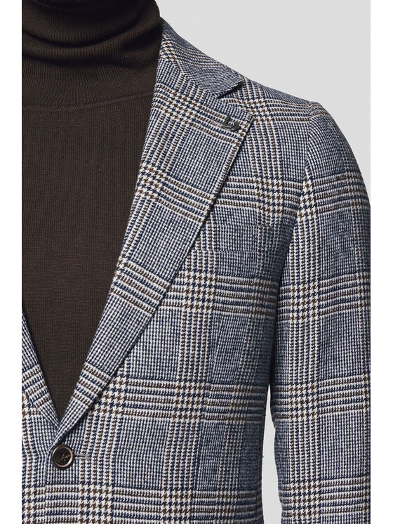 Lancerto Lancerto Marynarka Faenza MA131224000018 Szary Regular Fit