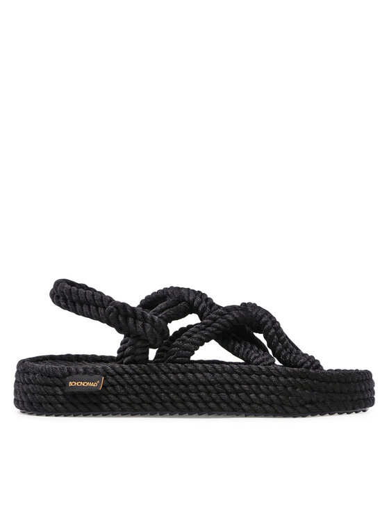 Bohonomad Bohonomad Espadrile Bodrum Platform BOD.0020.PRS Negru