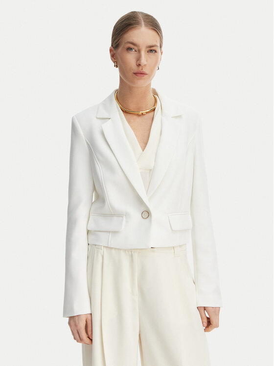 Guess Guess Giacca da abito W6GN03 W1742 Bianco Regular Fit