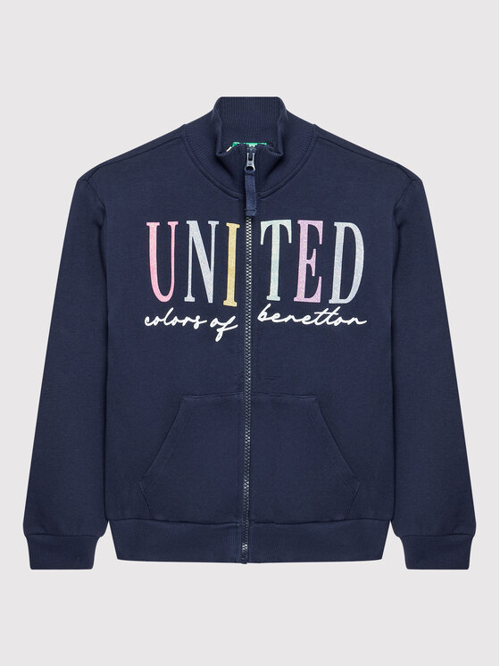 United Colors Of Benetton Bluză 3J68C500Q Bleumarin Regular Fit
