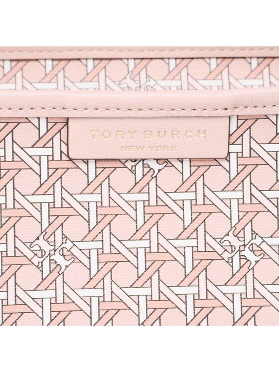 Tory Burch Tory Burch Borsetta Basketweave Tote 145634 Rosa