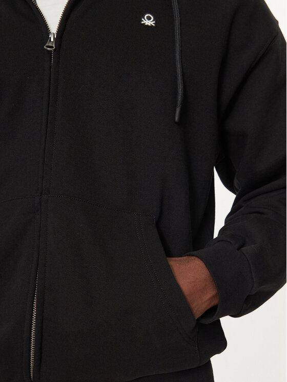 United Colors Of Benetton United Colors Of Benetton Μπλούζα 342ZU500P Μαύρο Regular Fit