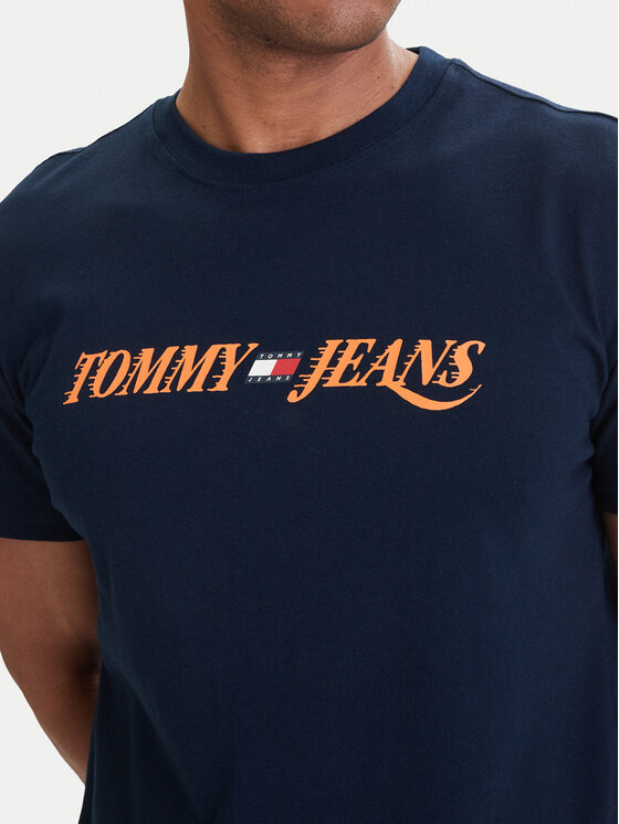 Tommy Jeans Tommy Jeans Tričko DM0DM22548 Tmavomodrá Regular Fit